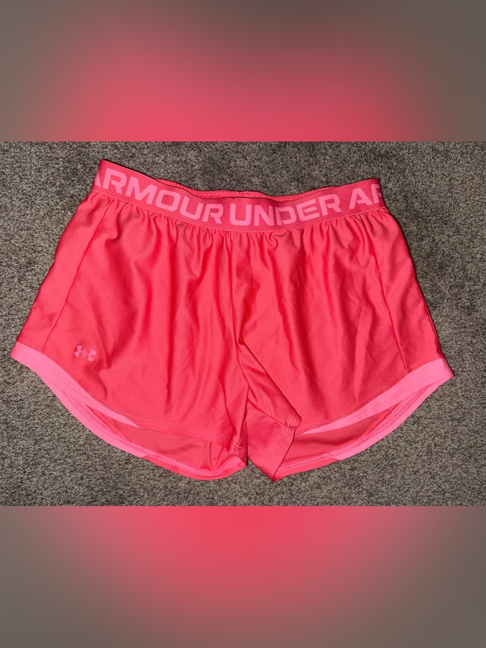Under Armour Pink Athletic Running Shorts